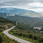 distance entre chefchaouen et tetouan