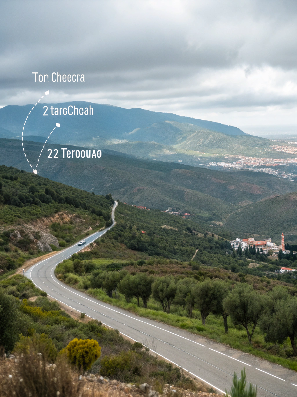 distance entre chefchaouen et tetouan