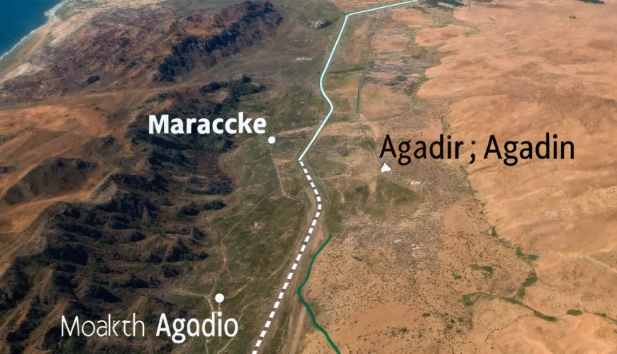 distance entre marrakech et agadir