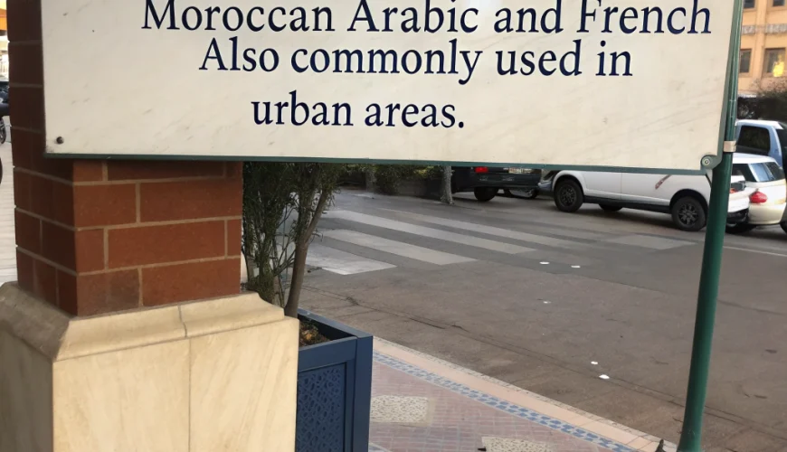 what language is spoken in morocco