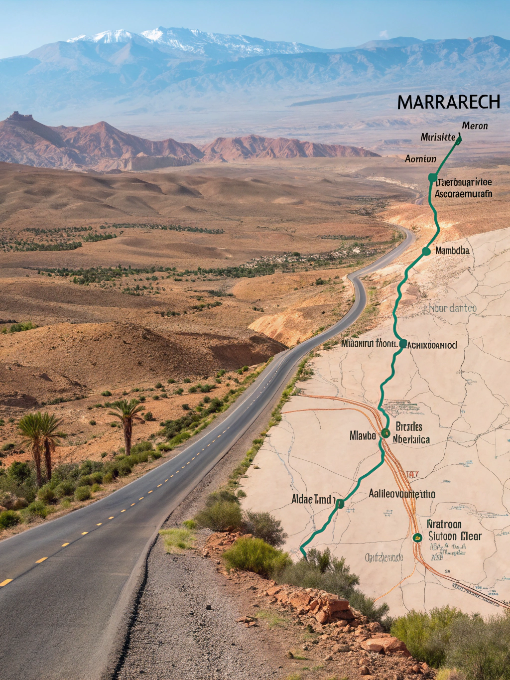distance entre marrakech et agadir